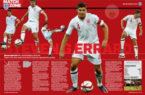 Steven Gerrard feature in England Programme